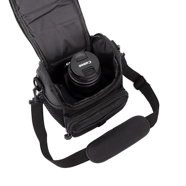 Vadderad kameraväska mediumstorlek för Nikon Canon Sony Pentax Olympus Panasonic Samsung