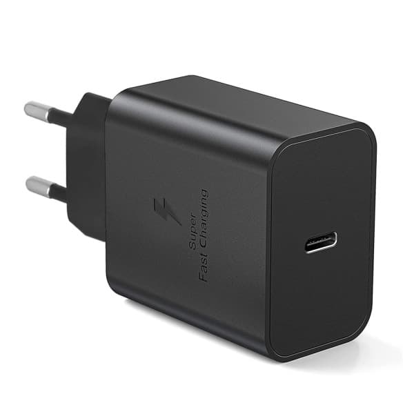 Hurtigoplader 45W til Samsung USB-C + 2M USB-C Kabel Sort