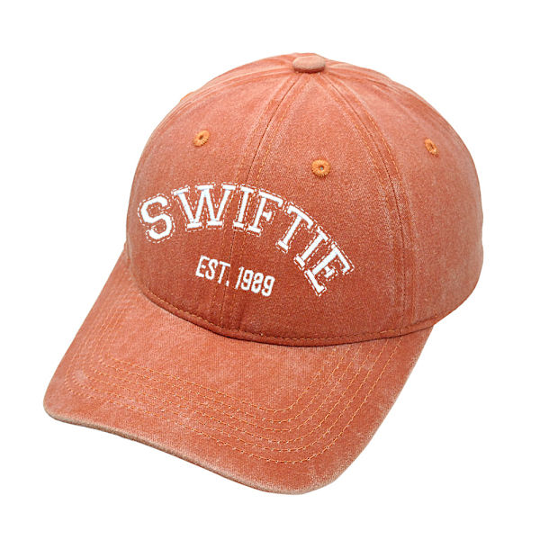 Taylor Swift cap 1989 broderhatt Retro bomullsmössa Unisex fra fans Orange