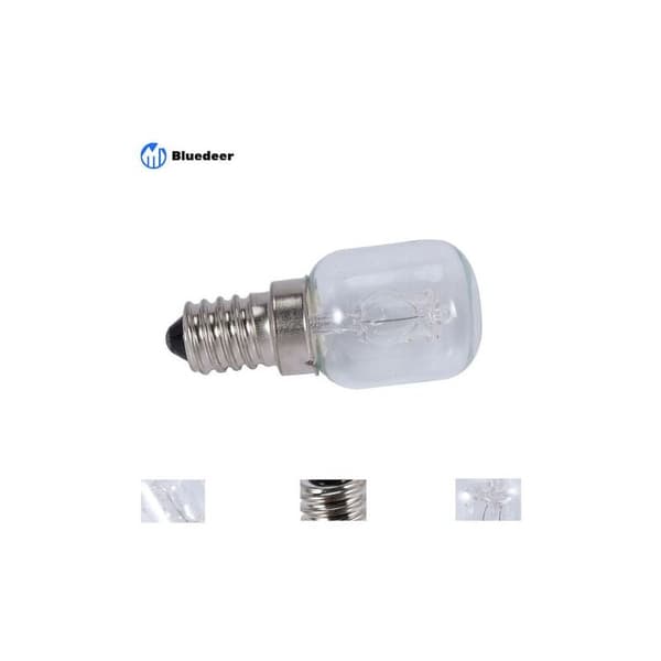 2-pack E14 Högtemperatur Glödlampa 500 Grader 25w Halogen Bubbla Ugnslampa
