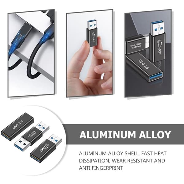 USB 3.0 Adapter Sæt - Han til Han, Han til Hun, Hun til Hun - Kompatibel med Flere Enheder