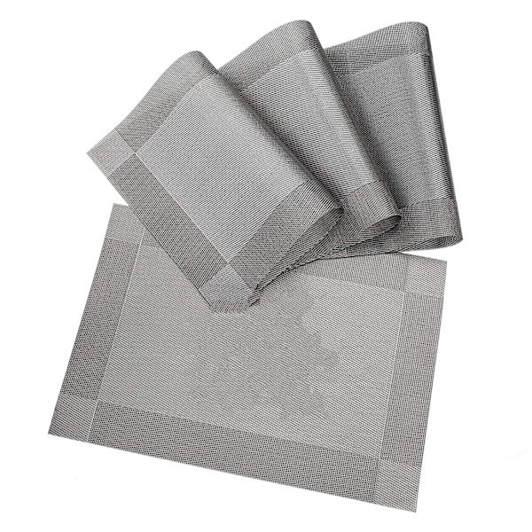 Pöytätablettisetti, 4 kpl, pestävä PVC, lämmönkestävä, liukumaton pöytätabletti B B