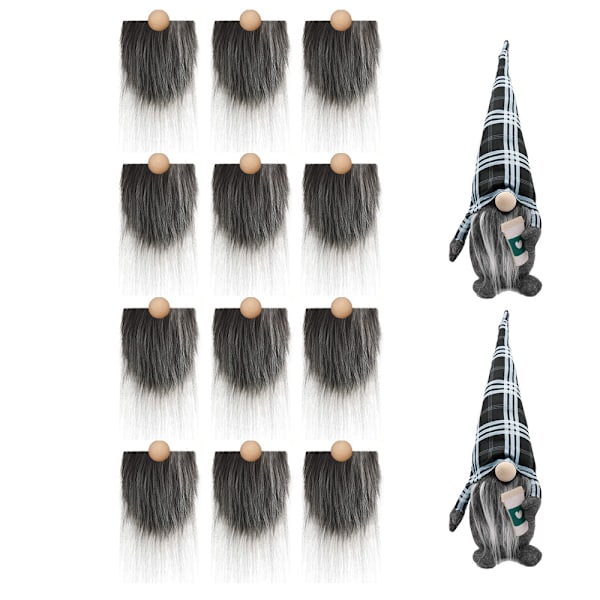 Rund träkula DIY handgjord dvärg dvärg prydnader ny produkt Dark gray