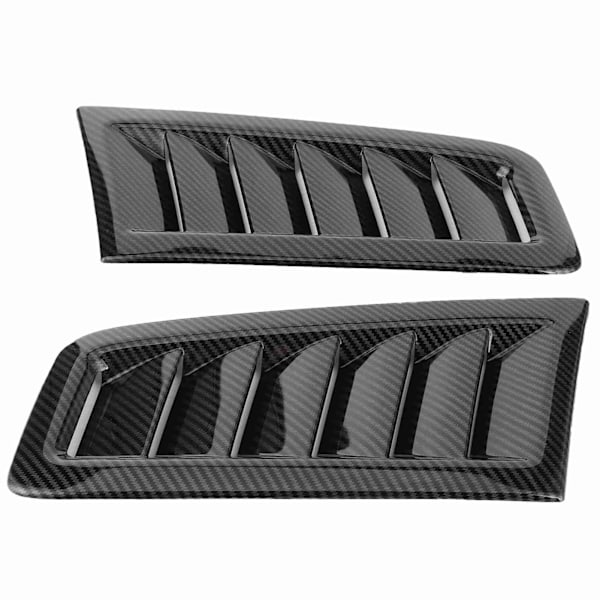 2pcs Universal Bonnet Air Vents Bonnet Car Exterior Parts for Focus RS MK2 Style Carbon Fiber Color