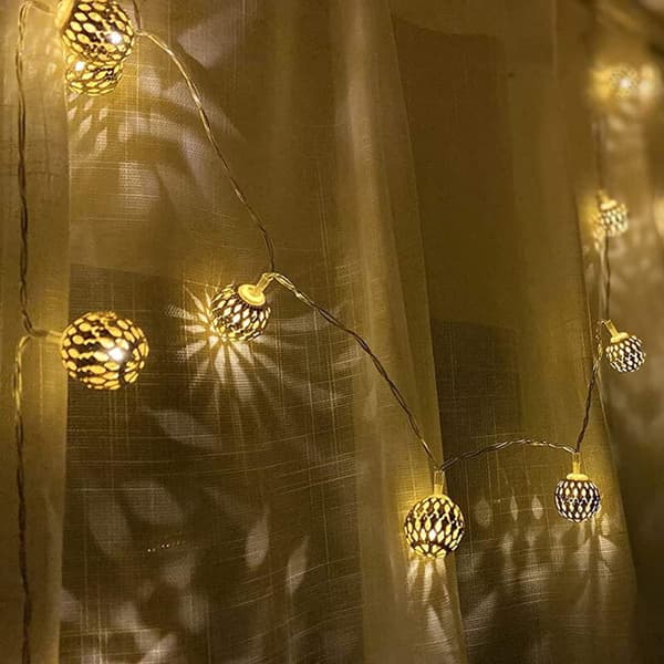 40 LED julelysgardiner, stjernelyskæder til juledekorationer