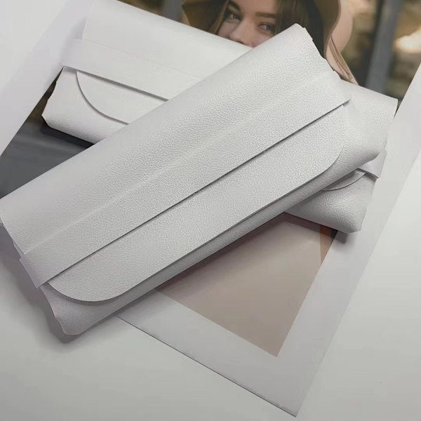 Hjärtformade solglasögon för fester, snygga solglasögon för män och kvinnor White glasses bag