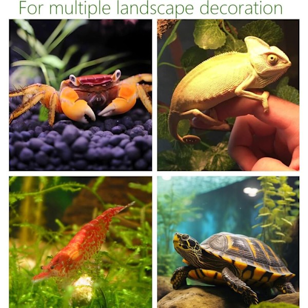 Akvariumsteiner for fiskeoppdrett, lek og hvile, små keramiske dekorative steiner for akvarium