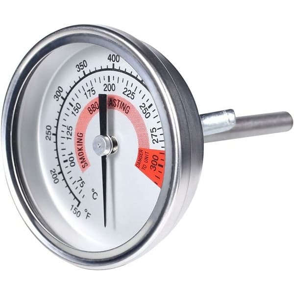 Ovntermometer i rustfrit stål BBQ Grill Røgetermometer 75℃ til 300℃ og 150℉ til 600℉ (Type B 300°C)