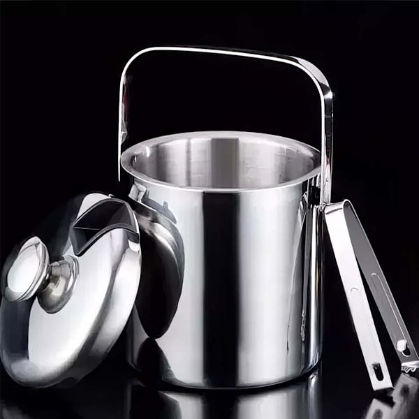 Ishink med låg - 1,3 L sølv silver
