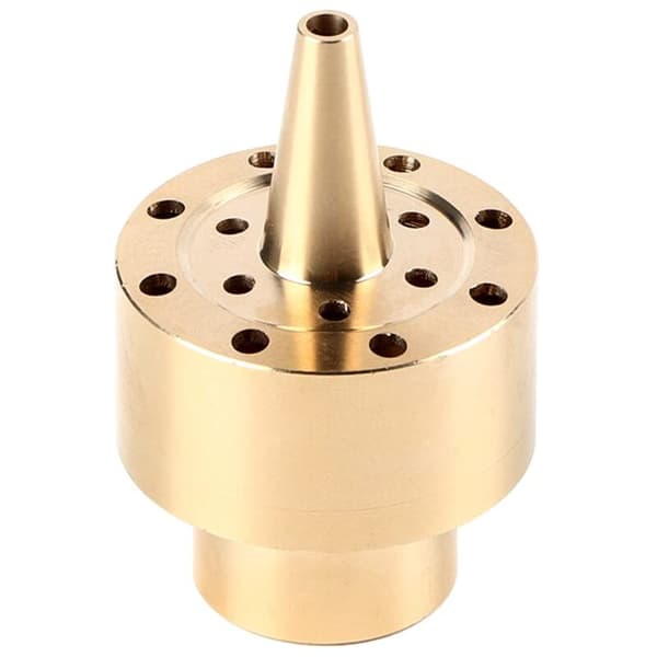 Guld messing sprayhoved til havevandfontæne dam tåge maker tilbehør 1/4\"
