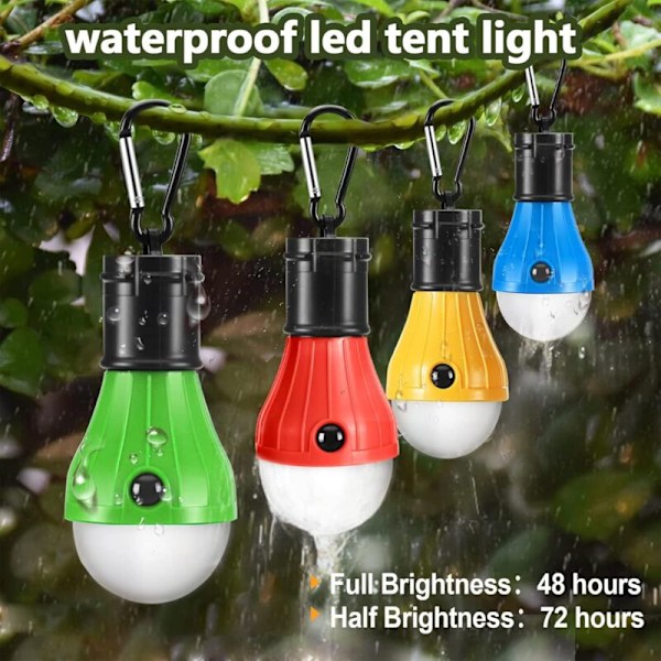 LED-retkivalaisinpakkaus, retkeilyyn, kalastukseen, vedenpitävä hätävalo, paristokäyttöinen, sisä- ja ulkokäyttöön tarkoitettu LED-valaistus.