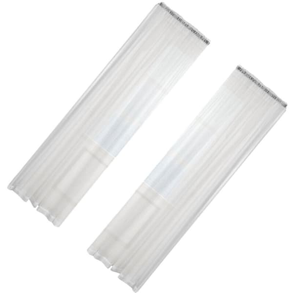 2-pakning lette, transparente gardiner, passer de fleste vinduer