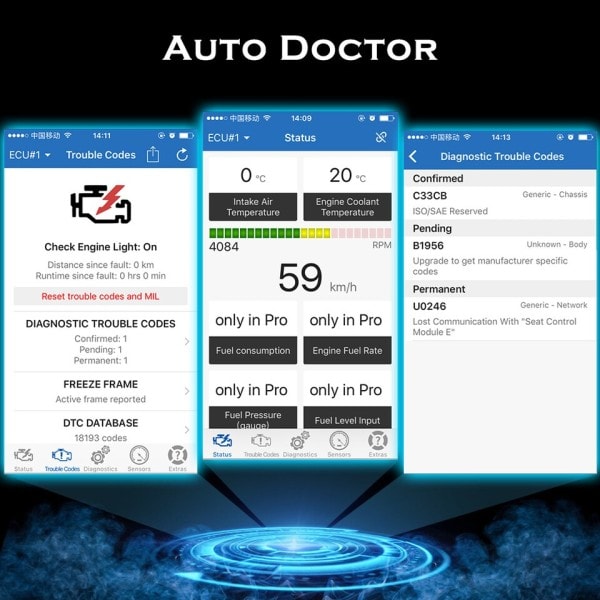 Bluetooth 5.0 OBD2 Scanner ELM 327 V1 5 OBDII Auto Car Diagnostic Tool
