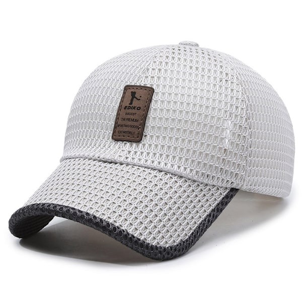 Sommer Mesh Baseball Cap for Menn Kvinner Trucker Mesh Hat Baseball Caps Utendørs Sports Løpehatt beige beige