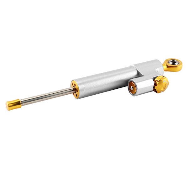Universal Motorcykel Styr Aluminiumlegering Styr Dempningsstabilisator Sikkerhedskontrol (Sølv)
