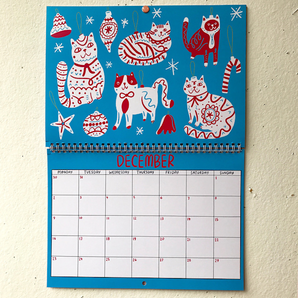 2024 Kitty Kalender | 2024 Väggkalender | Kattkalender | 2024 Väggplanerare 2024 2024