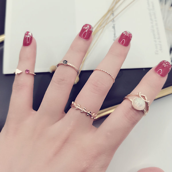 Fashion damring öppen ring ledring set Amazon ZCR007