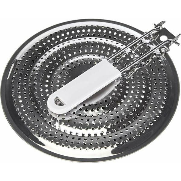 Varme Diffuser i Rustfrit Stål 21 cm til Gasblus, Kompatibel med de Fleste Mærker