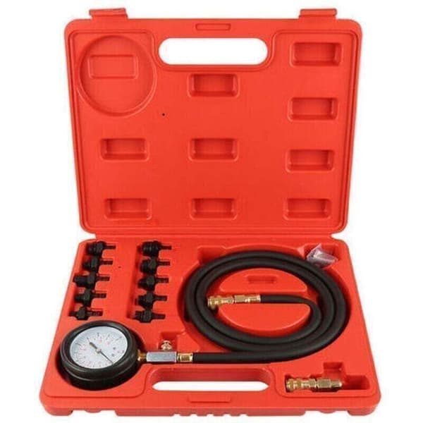 Motorolie Tryktester Kit Kompatibelt med de fleste køretøjer