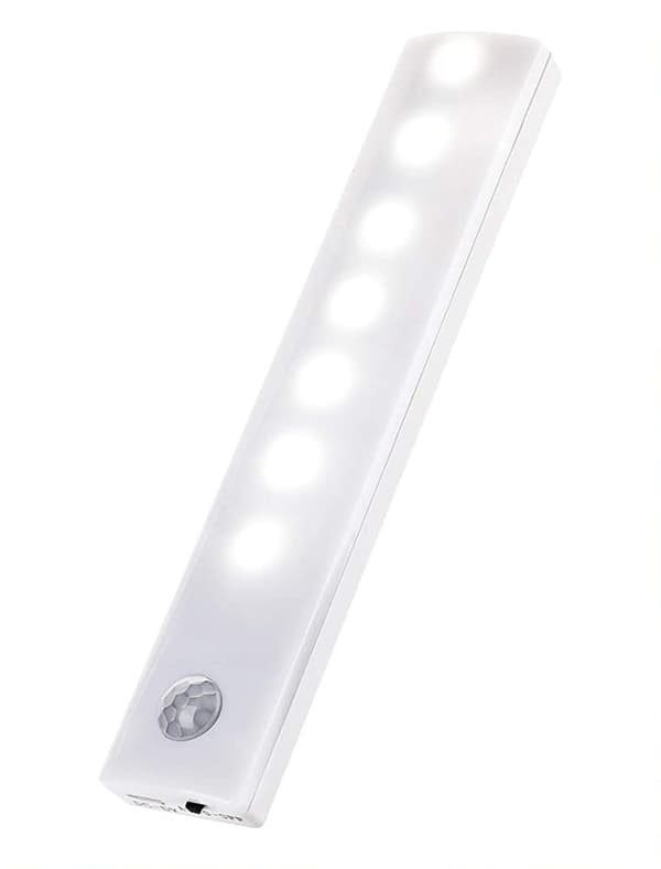 LED-belysning for skap med bevegelsessensor, 3 stk, hvit