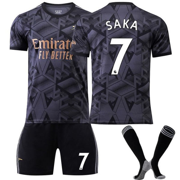22-23 Arsenal Away Set T-shirt nr. 7 Bukayo Saka fodboldtrøje L L