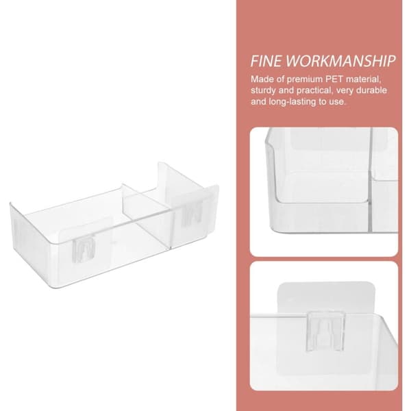 2-pack kylskåpsorganisatör, förvaringsbehållare för kylskåpsdörr