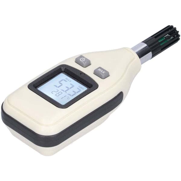 Digital Termometer och Hygrometer med LCD-bakgrundsbelysning, Hög Precision för Temperatur och Luftfuktighet (Batteri Ingår Ej)