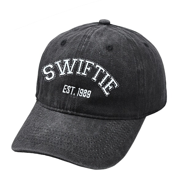 Taylor Swift cap 1989 broderhatt Retro bomullsmössa Unisex fra fans black