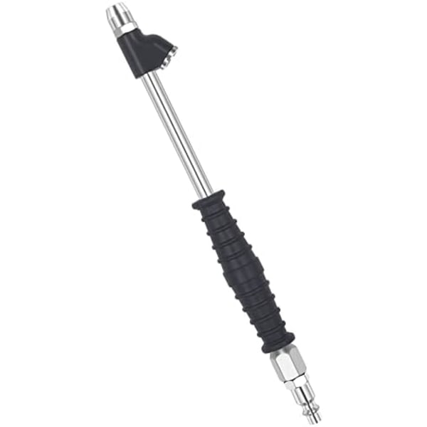 SAFELIFE 1/4\" FNPT Extended Reach Dual Head Air Chuck, 14.6'' Extended tilt lock tire pump chuck with grip handle, 2-way Connecti 9.4inch
