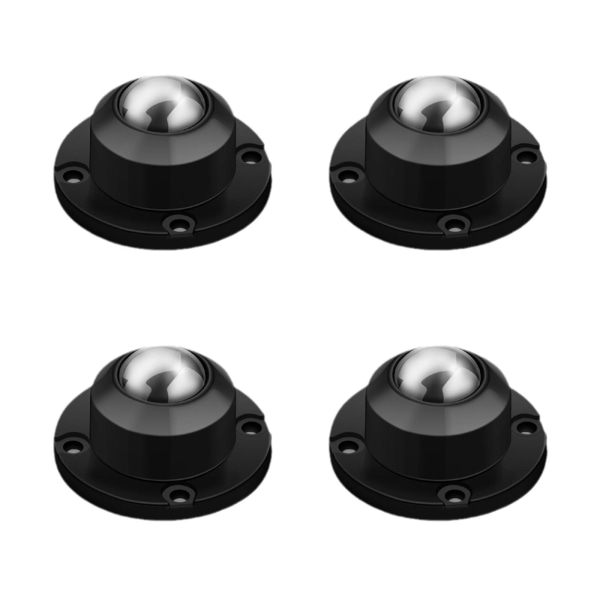 Selvklæbende hjul minisvingbare hjul rustfrit stål Universa sort One-size black One-size
