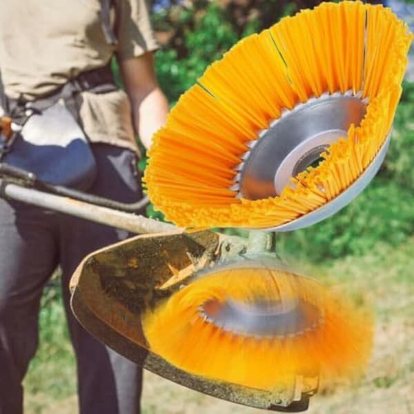 Kimeo G80 Pro børstekutterhode kompatibelt med gressklippere, gresstrimmere, ugressfjernere, multifunksjonelt nylon luke-hode