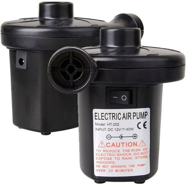 Sähköinen ilmapumppu, 150W, 220V, AC/12V DC, musta