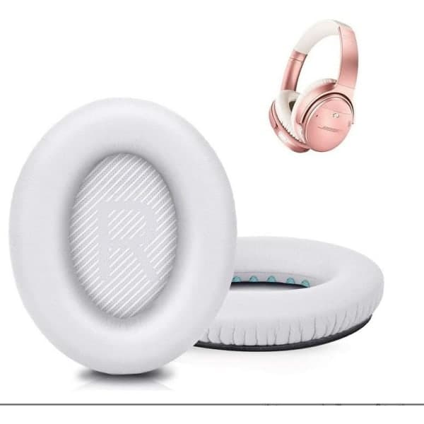 Passer for Bose QuietComfort QC 35 øreputersett, hvit vit
