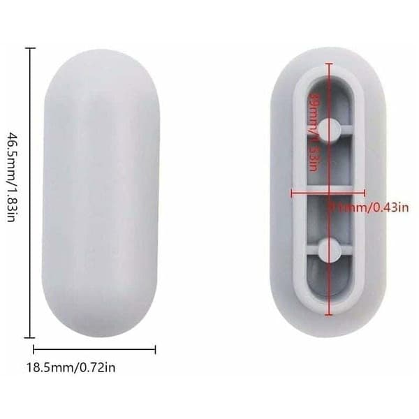 4 stk. Universal Toalettsetebuffer Universal Toalettsetebuffer Kit Plast Toalettsete Bumper Erstatning