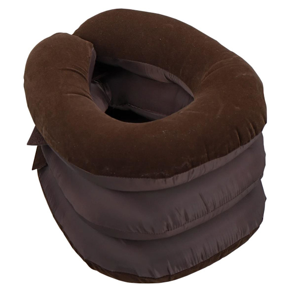 Oppblåsbar pute for nakkemassasje Brown