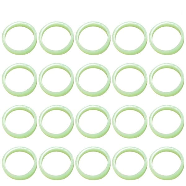 100 Selvlysende Jelly Ringe til Armbånd, Festposer, Neon Fingerdekorationer
