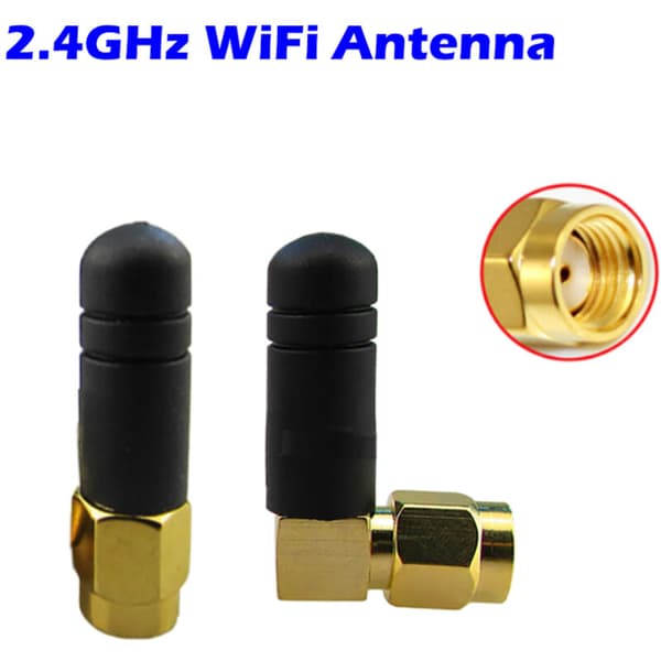 2 stk. 3DBi 2,4 GHz WIFI-antenne SMA hanrouter Bluetooth-antennemodul Trådløs 2,4G ekstern