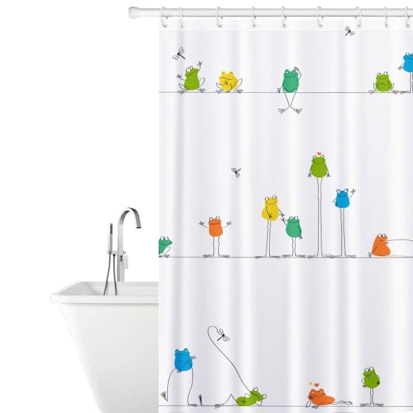 Duschdraperi groda vit 180x180 cm tg