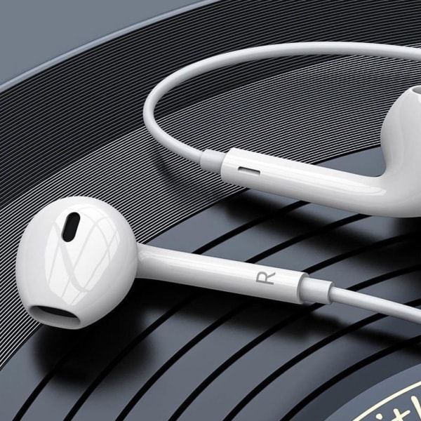 USB-C Type C -kuulokkeet johdolla Phone 15/15Plus/15Pro -puhelimelle, In-Ear -kuulokkeet Android-laitteille, kuulokemikrofoni puhelimelle