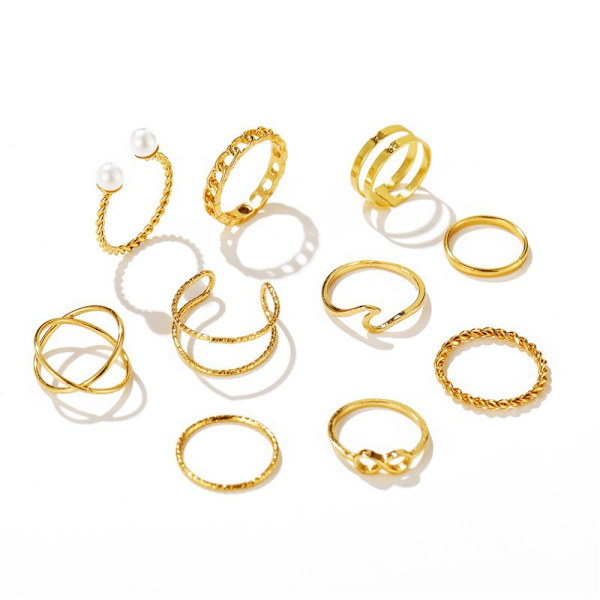 Fashion damring öppen ring ledring set Amazon ZCW784