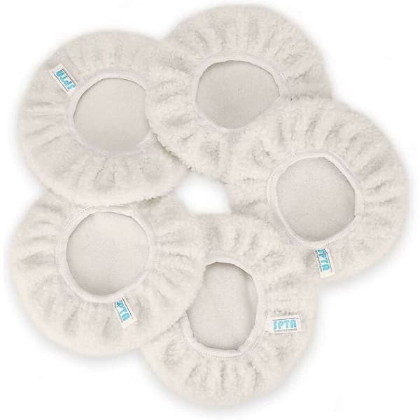 Poleringshette 5 stk bilull vokseputer 230-250mm