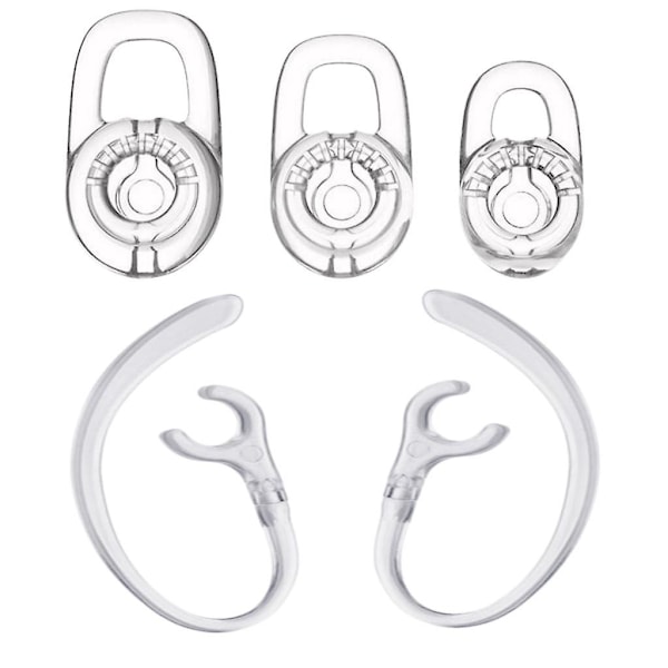 10x Silikone ørepropper med 360 graders roterende ørekrog til Plantronics M70