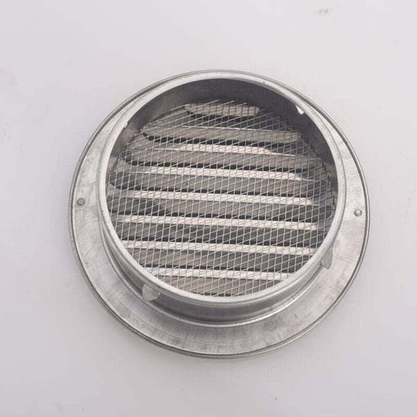 100mm Rund Ventilgitter i Rustfritt Stål, Kompatibel med Diverse Merker