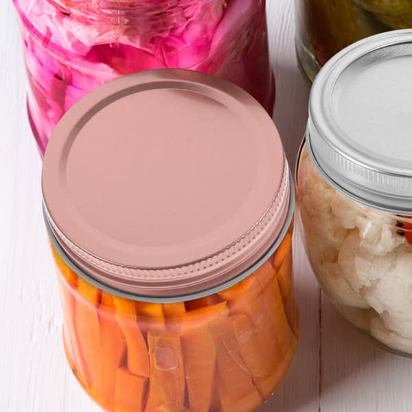 12 Holdbare Mason Jar Låg til Konservering - Kompatible med Mason Jar