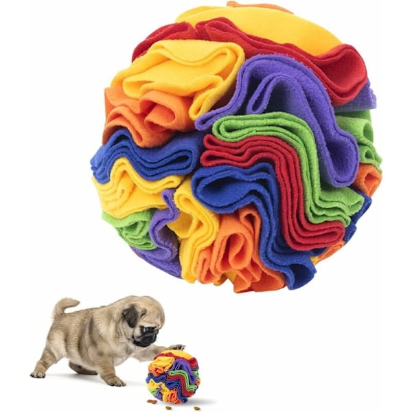 Hundleksak Snuffelboll, Aktiveringsleksak Hund, Interaktiv Hundleksak, Pussel Långsam Matning Snuffelmatta, Stressreducerande för Små och Mellanstora Hundar