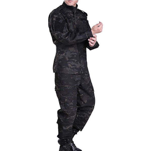 Airsoft Tactical Suits Miesten Metsästys Taisteluasu Takki DW (Plotting Work) S DW (plottningsarbete) S