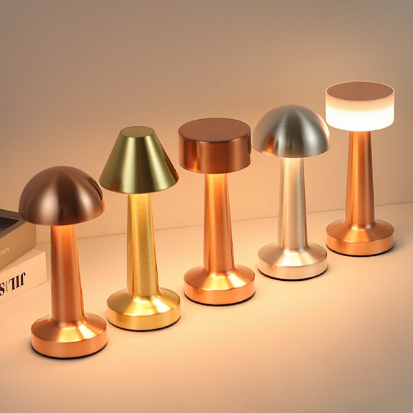 Retro barbordlampe skrivebords nattlys lading utendørs musikk restaurant bordlampe atmosfærelys C Gold