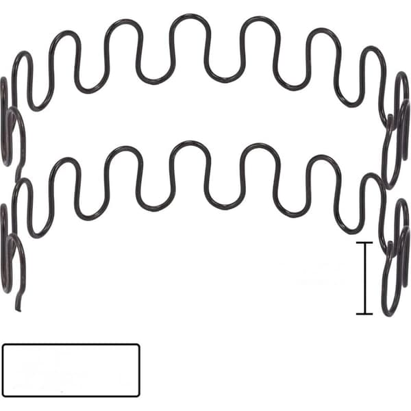Sett med 2 stk. 55 cm erstatningsfjærer for sofa med 8 S-formede klips, sett d