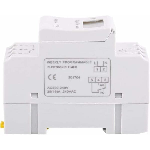 LCD Timer Ukentlig Elektrisk Tidsprogrammerer Digital Timer Bryter 15A(220V)..