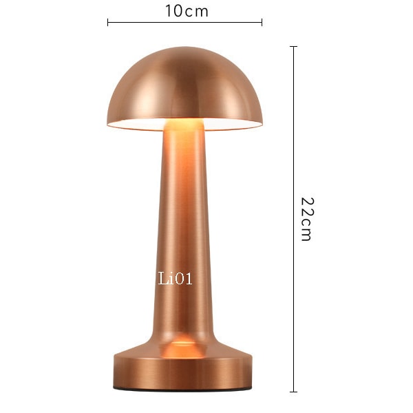 Retro barbordlampe skrivebords nattlys lading utendørs musikk restaurant bordlampe atmosfærelys B Copper